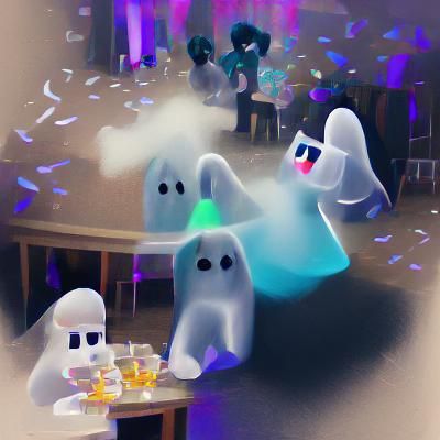 Ethereal Ghost Party: A Spectral Celebration