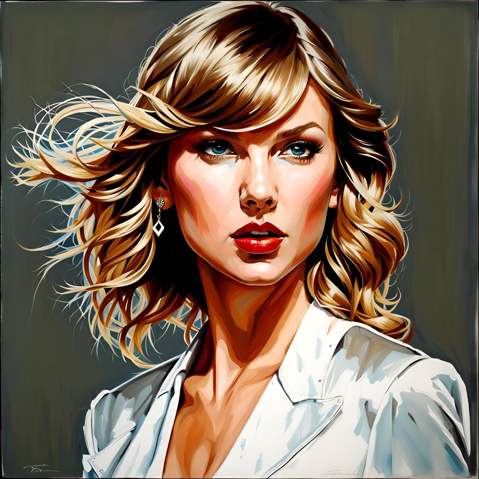 Hyper-Realistic Pencil Portrait of Taylor Swift