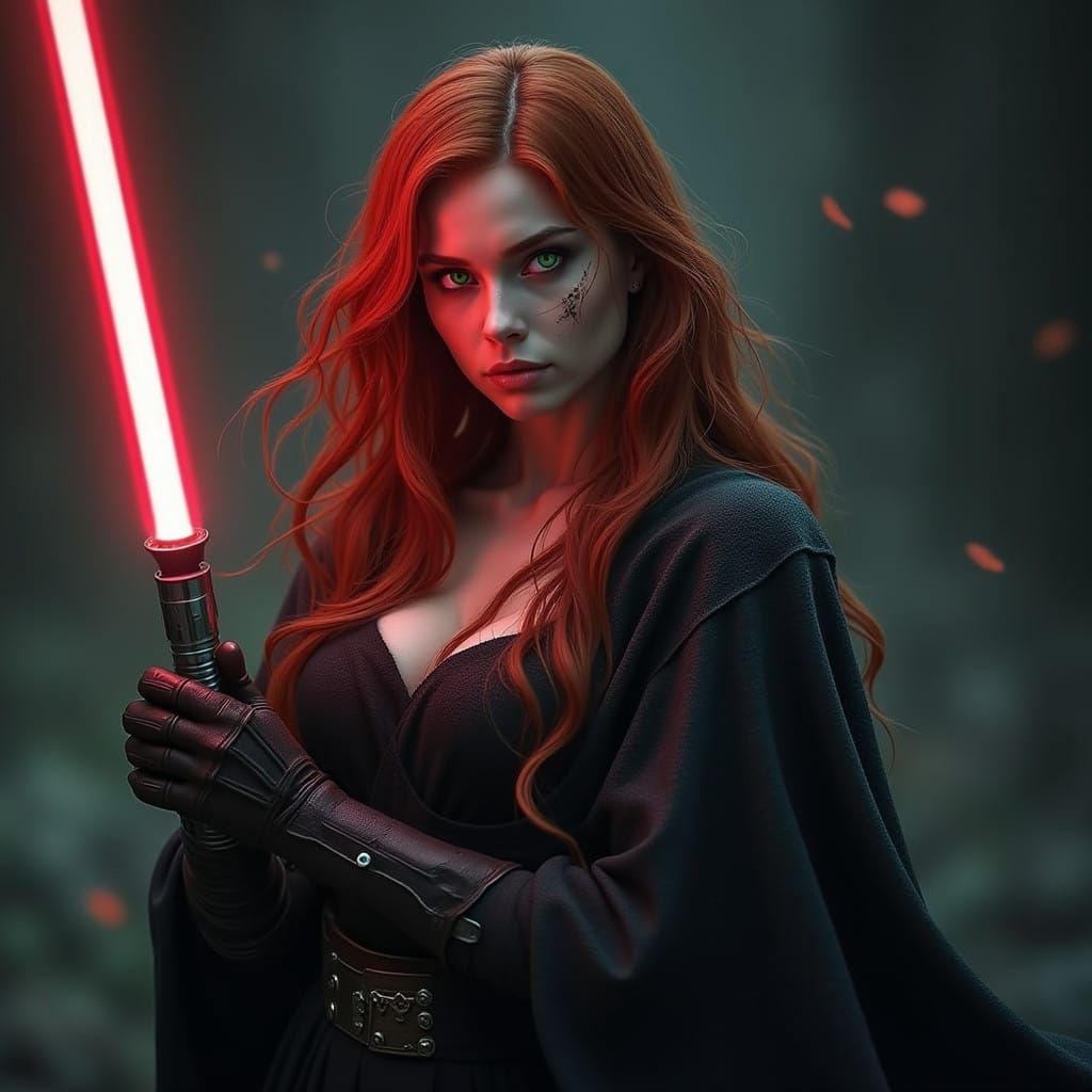 Ethereal Sith Goddess Emerges from the Shadows