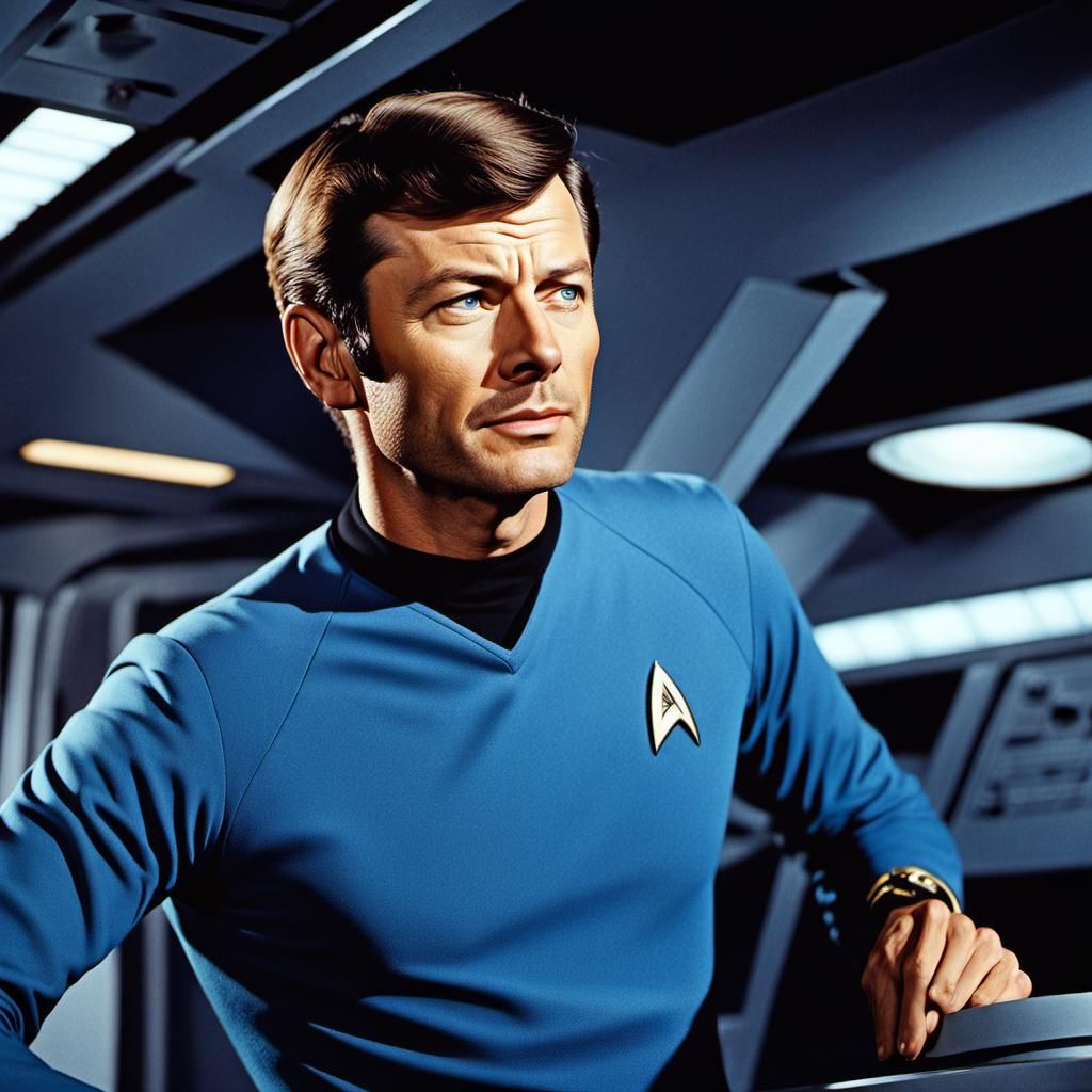 DeForest Kelley as Dr. McCoy in Star Trek: The Original Seri...