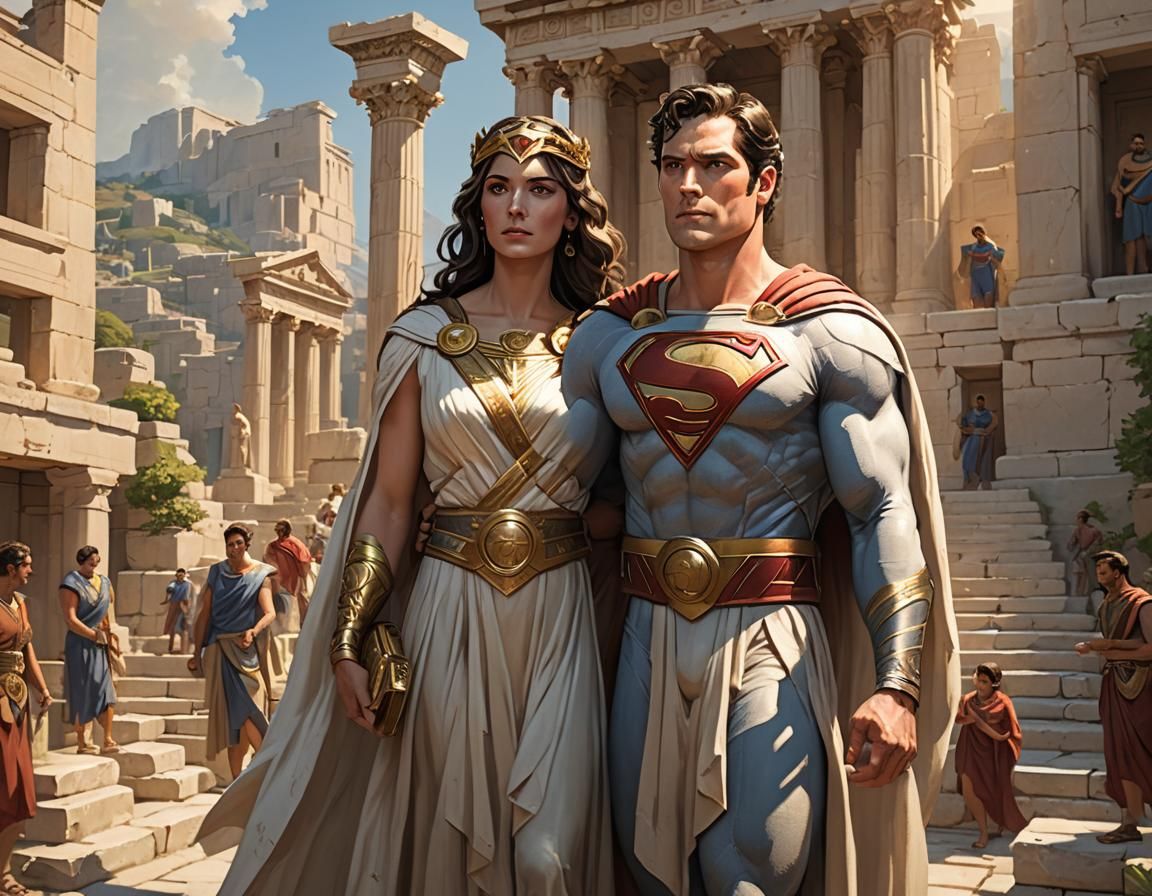 Superman and Lois Lane in Ancient Greece
