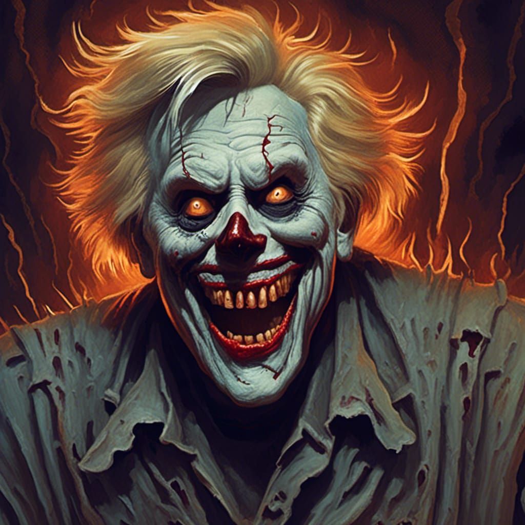 Sinister Gary Busey Skin Walker, Dark Fantasy Art