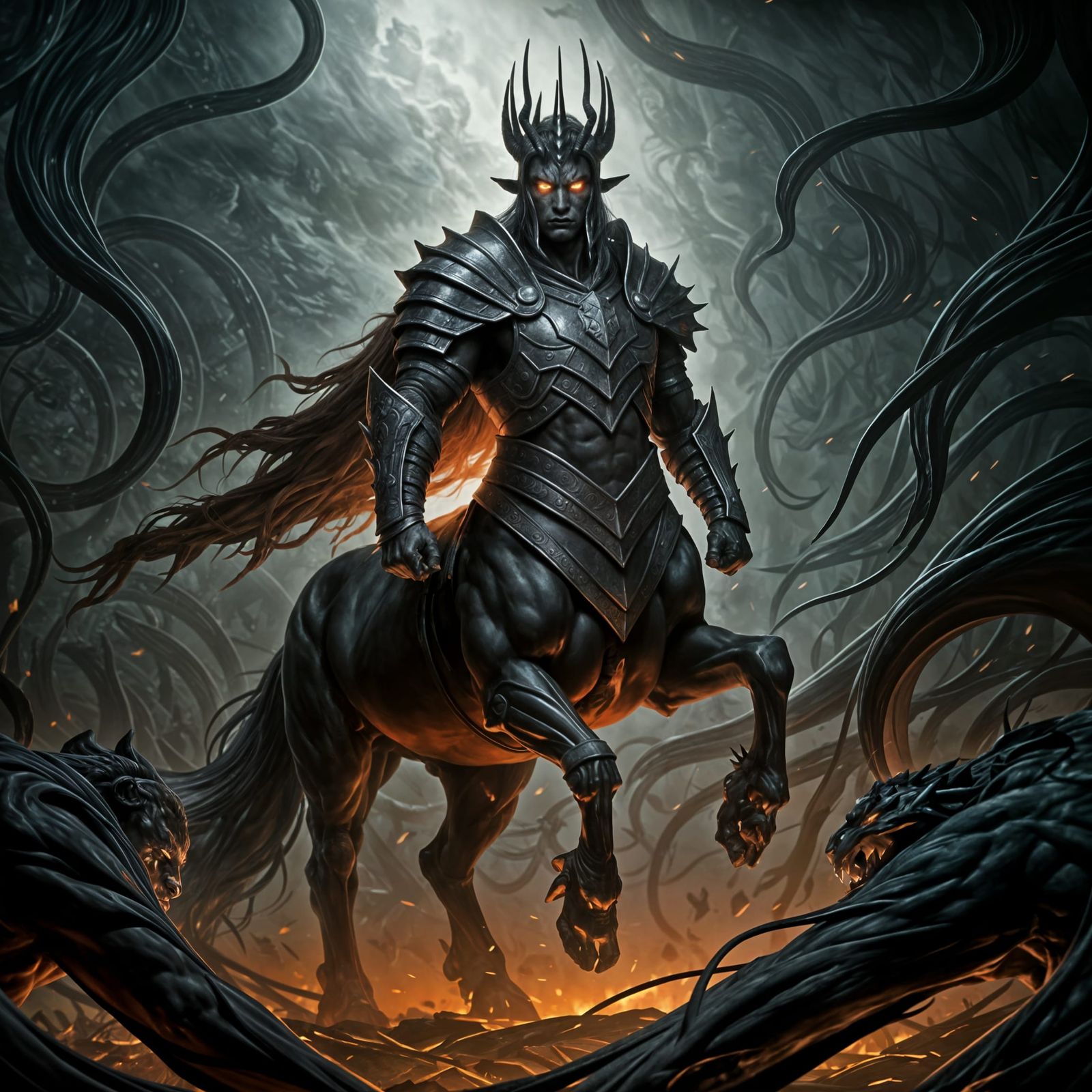 Centaur King in Hyperrealistic Cinematic Detail