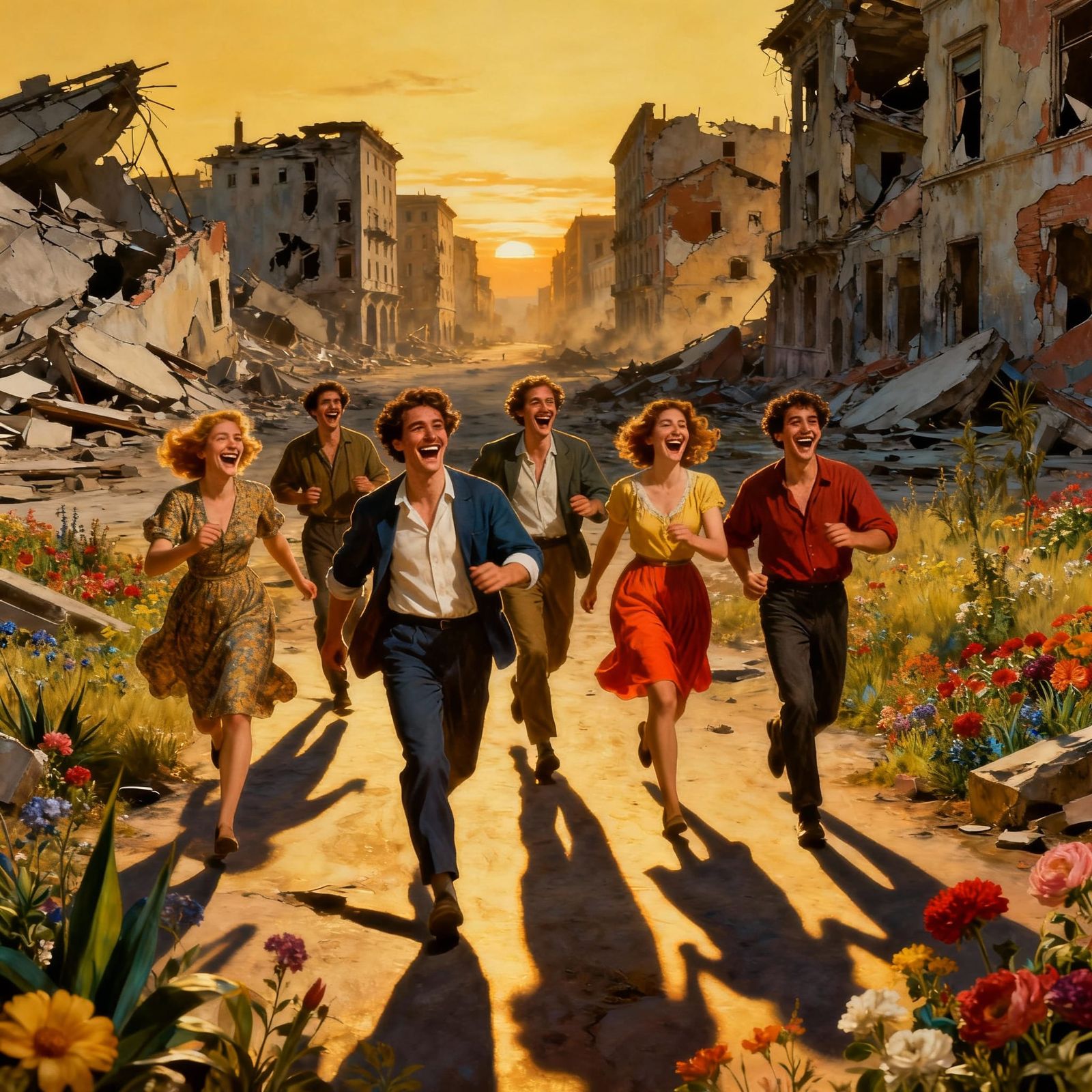 Joyful Survivors in Surreal Apocalypse