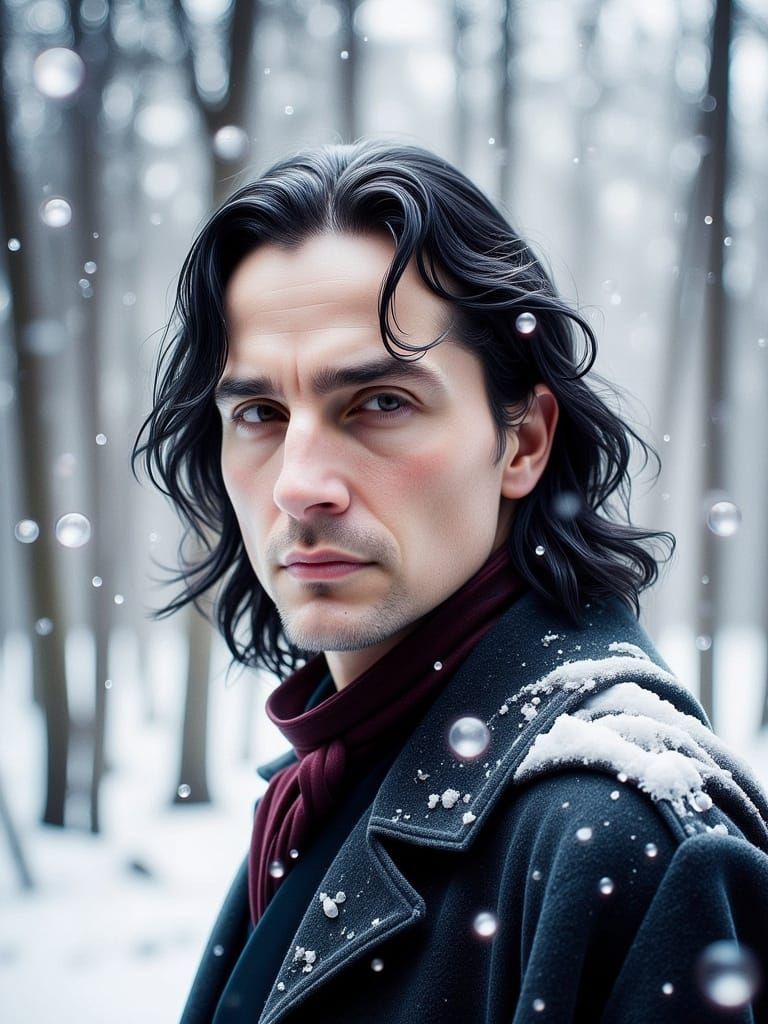 Severus Snape in a Snowy Tundra