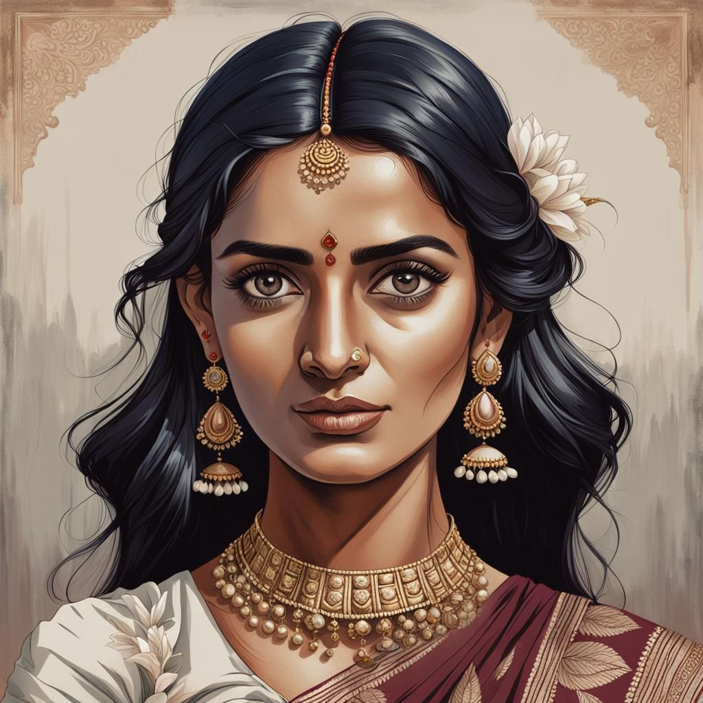 Portraits of Diverse Indian Women in Analog Style