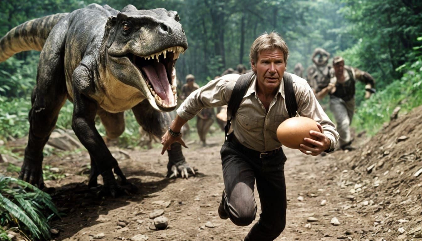 AI Generated Dinosaur Leg Close Up