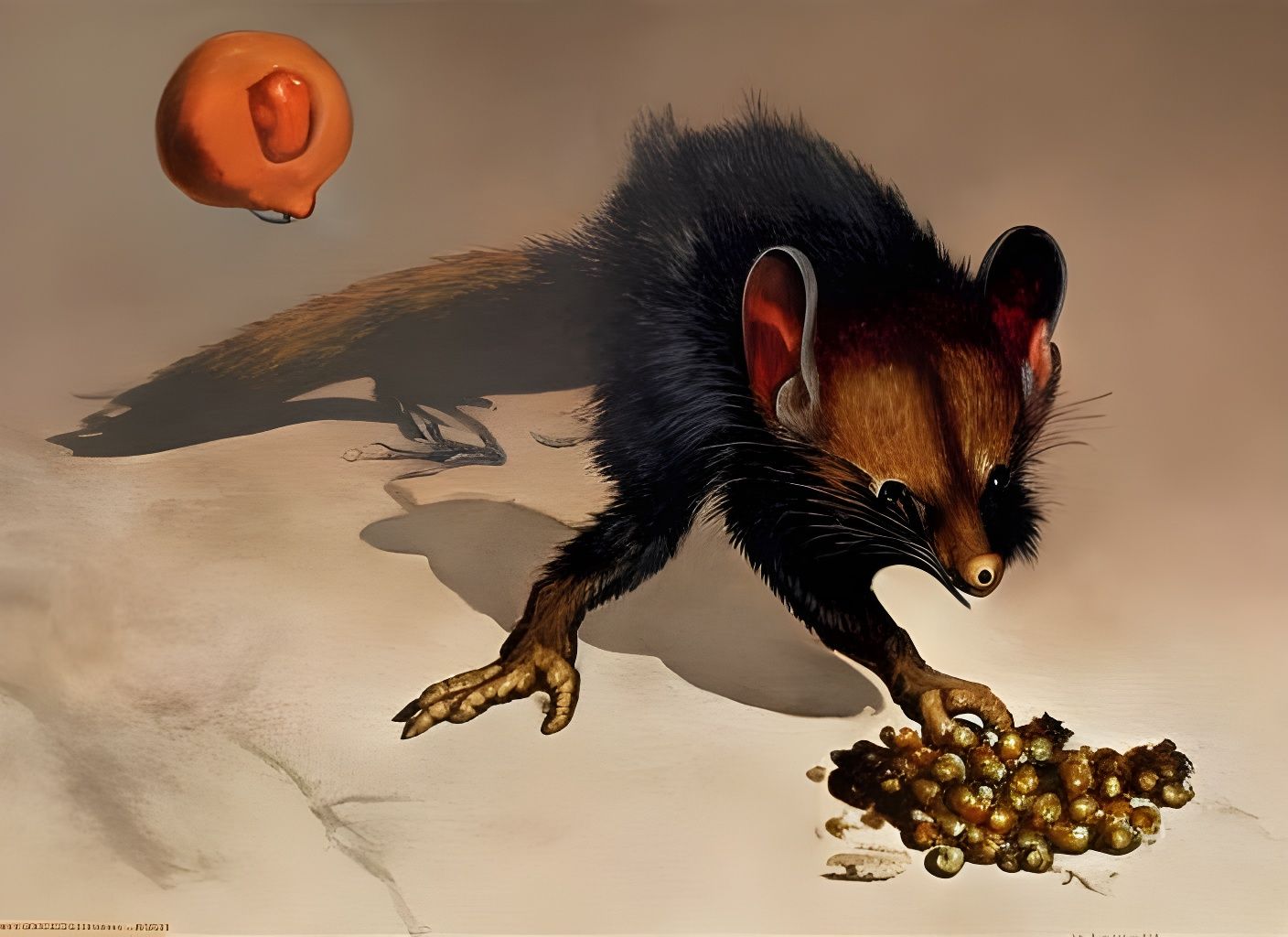 Mongoose Devouring Eggs: A Dark Fantasy Masterpiece