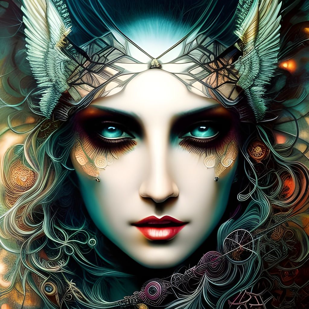 Ethereal Fractal Art in Maximalist Style