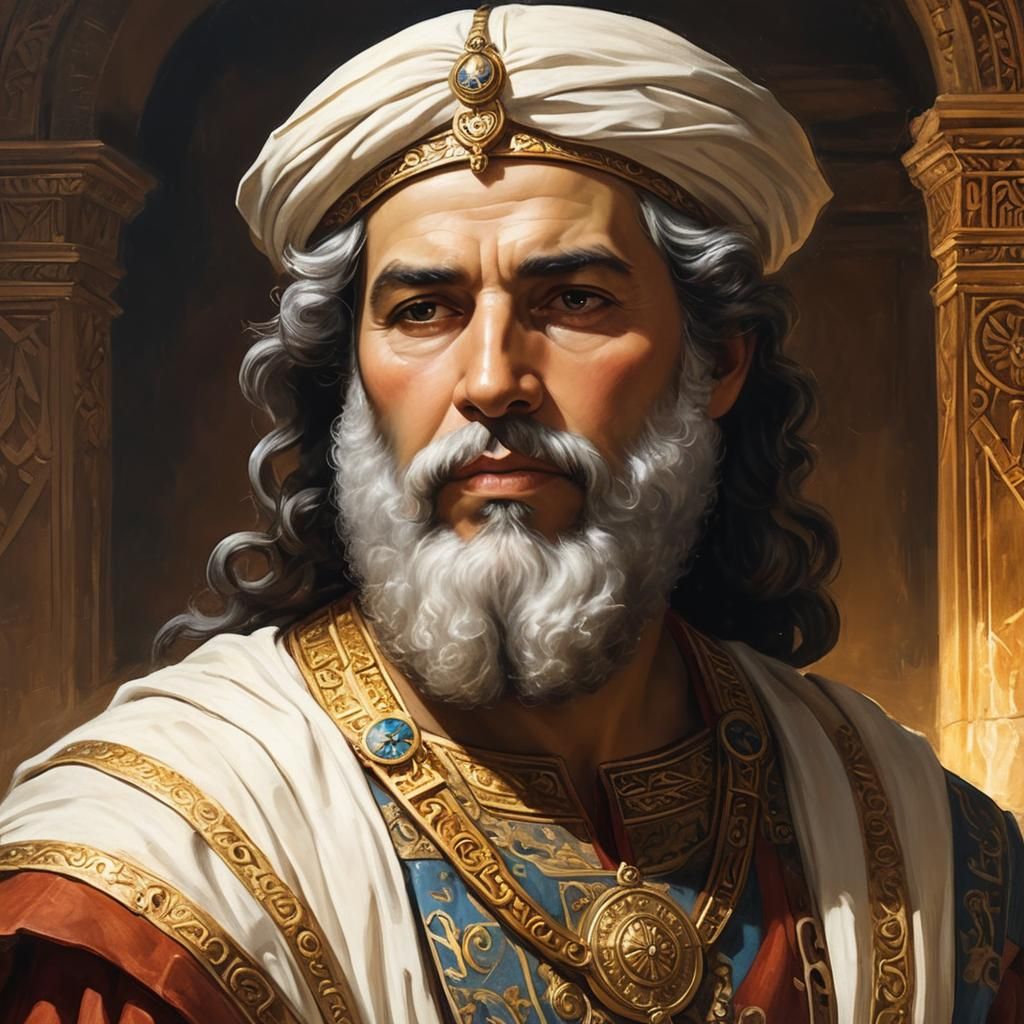 Close up portrait of Abba of Carthage who was a Jewish amora (scholar), who flourished at the end of the third century C...