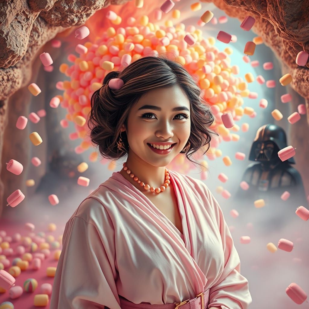 Surreal Pastel Star Wars Princess Leia