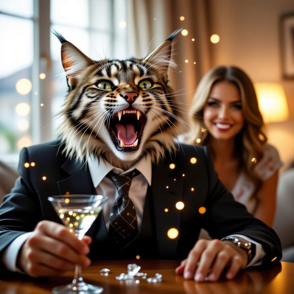 Wildcat Man Transforms in Dramatic Magic Spell