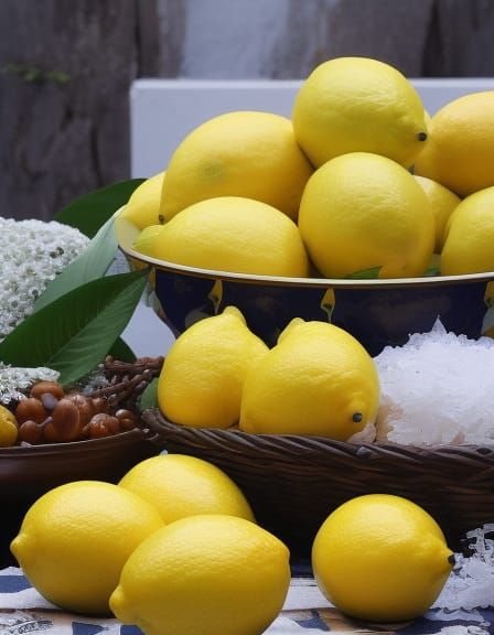 Abstract Lemon Party Image