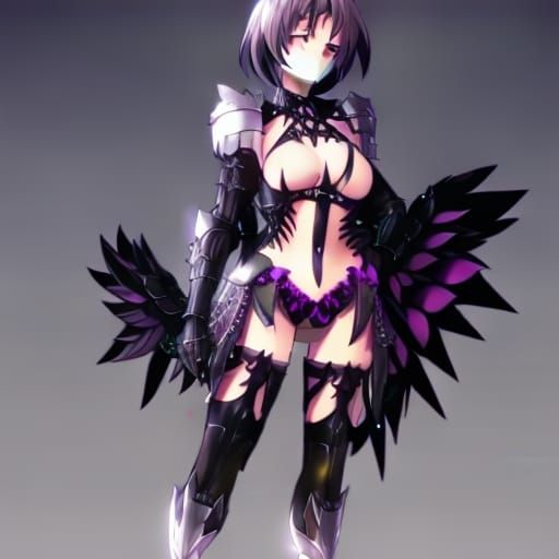 Succubus Queen in Anime Style with Amethyst