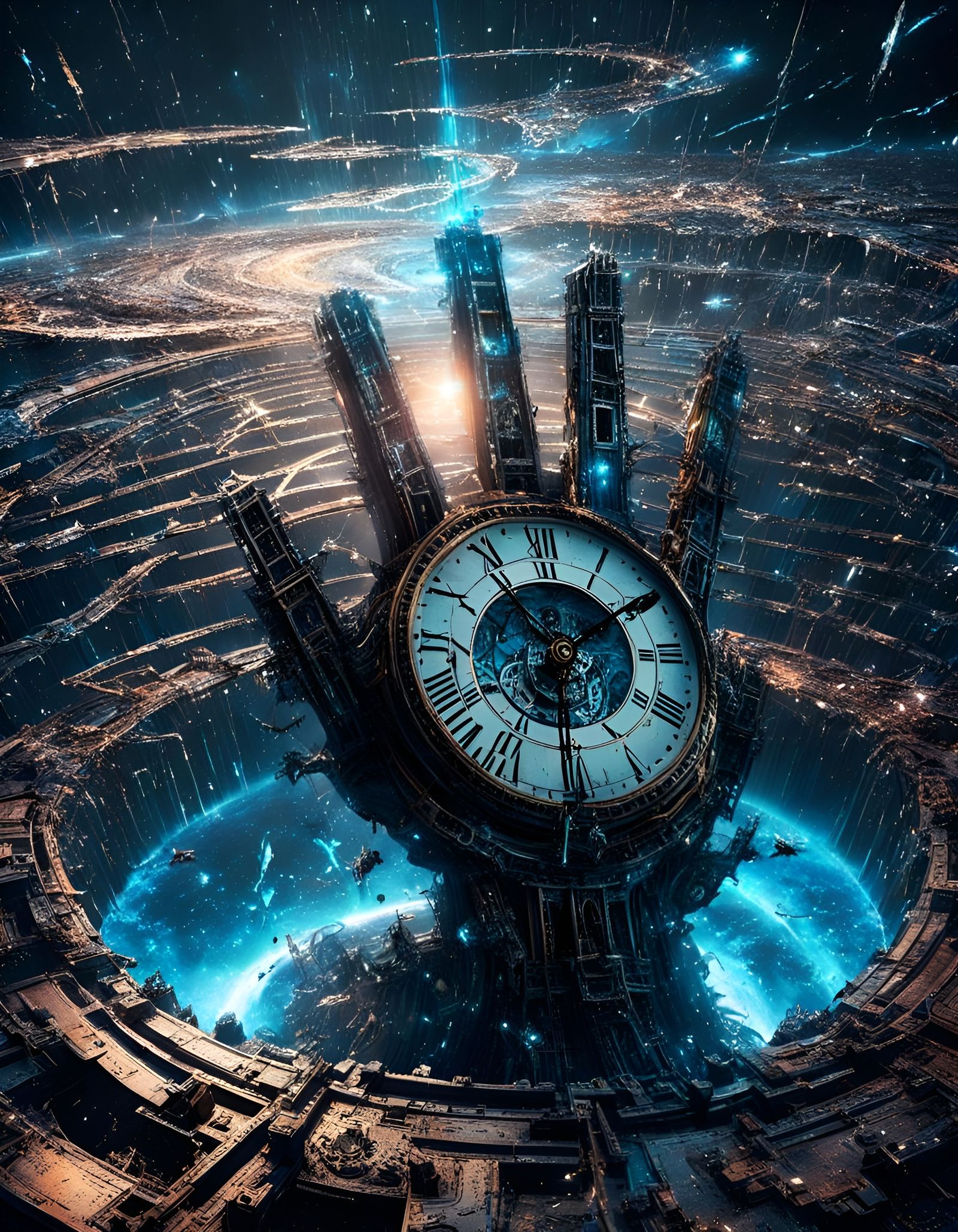 Cursed Clock Shattered in Space Controls World