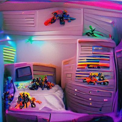 Nostalgic 90s Toy Room