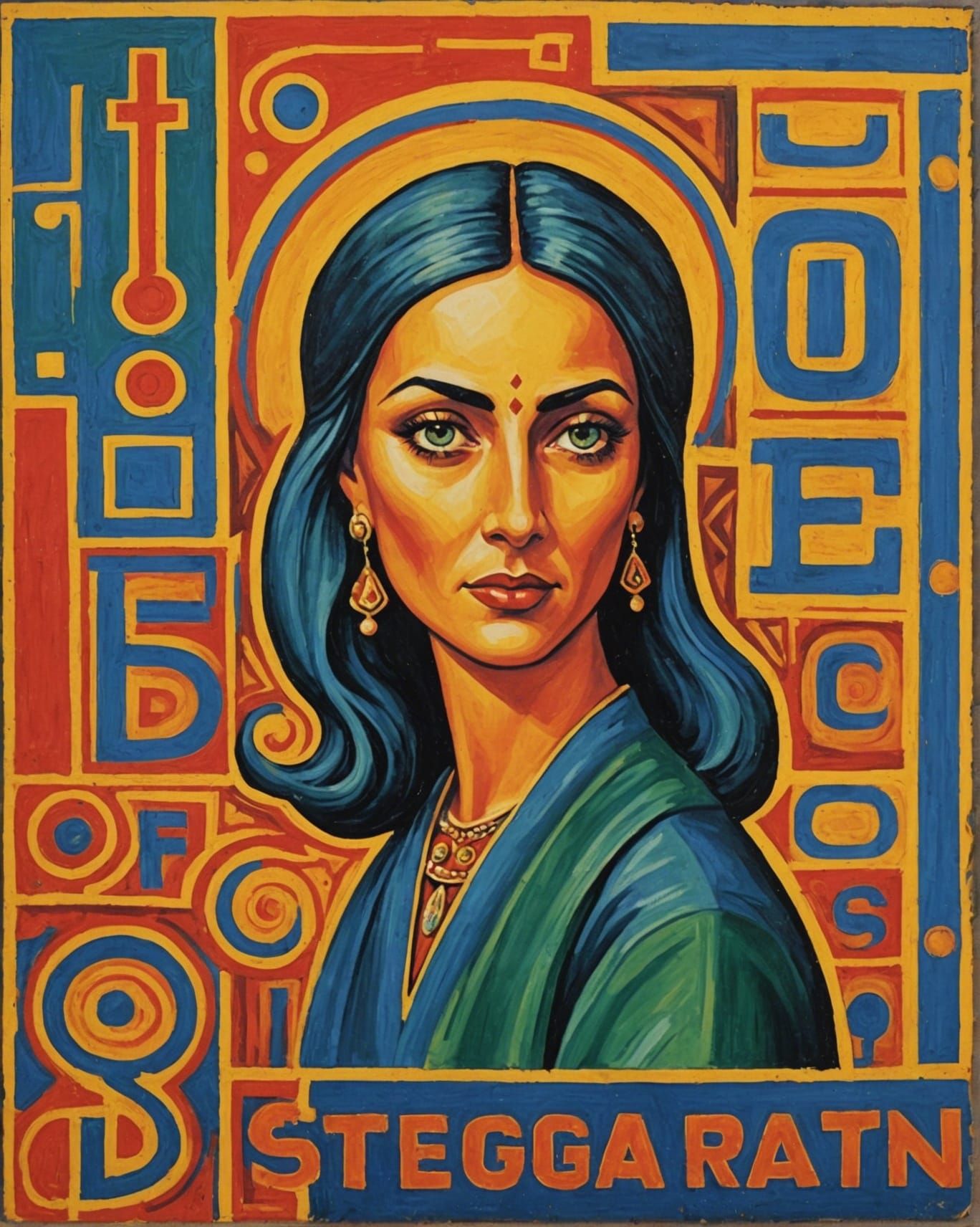 Retro Steganography, Tempera