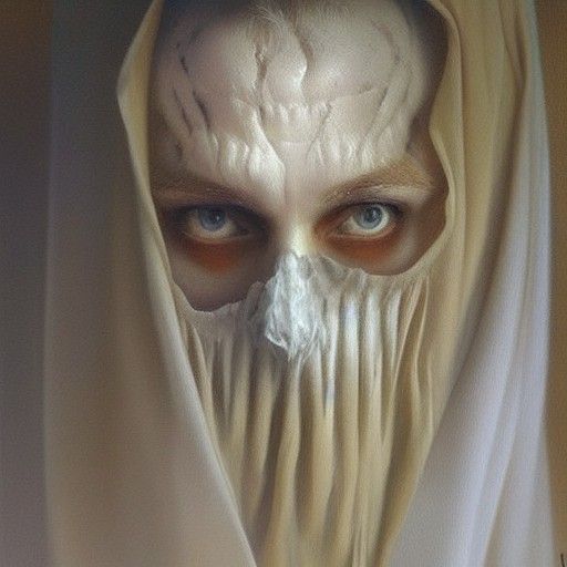 Ethereal Ghost in Oil Painting Style
