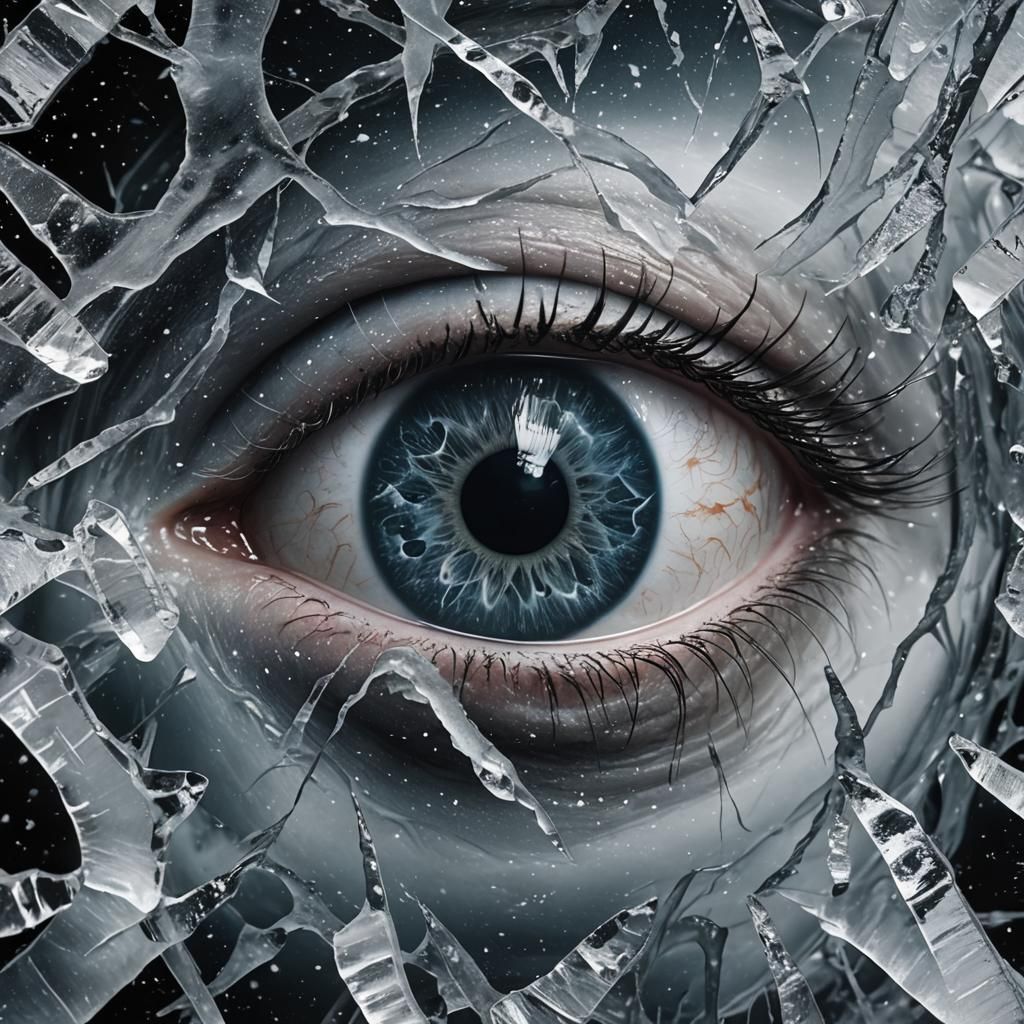 Icy Eye Floating in the Universe