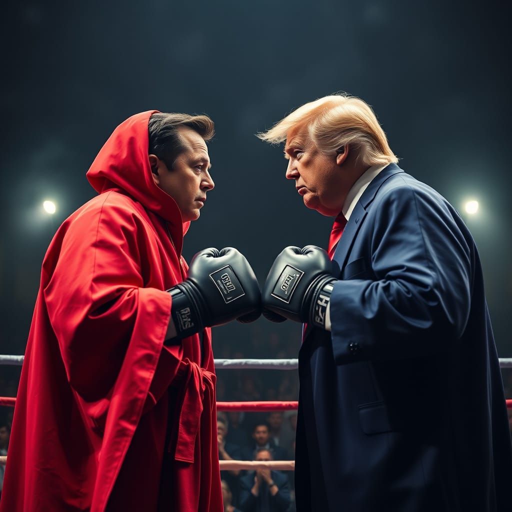 Elon Musk vs Donald Trump Boxing Showdown