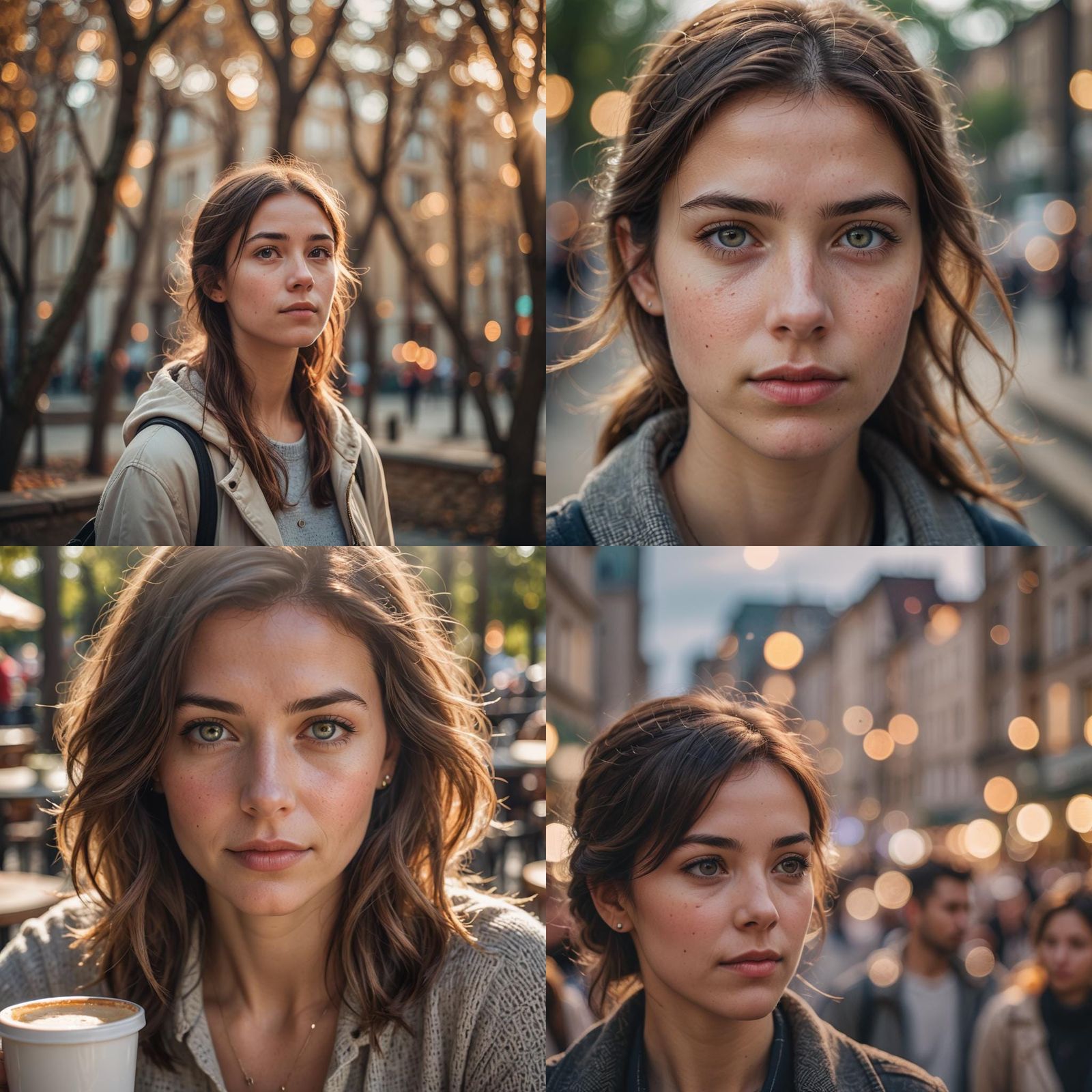 Professional Portrait with Bokeh and Natural Lighting