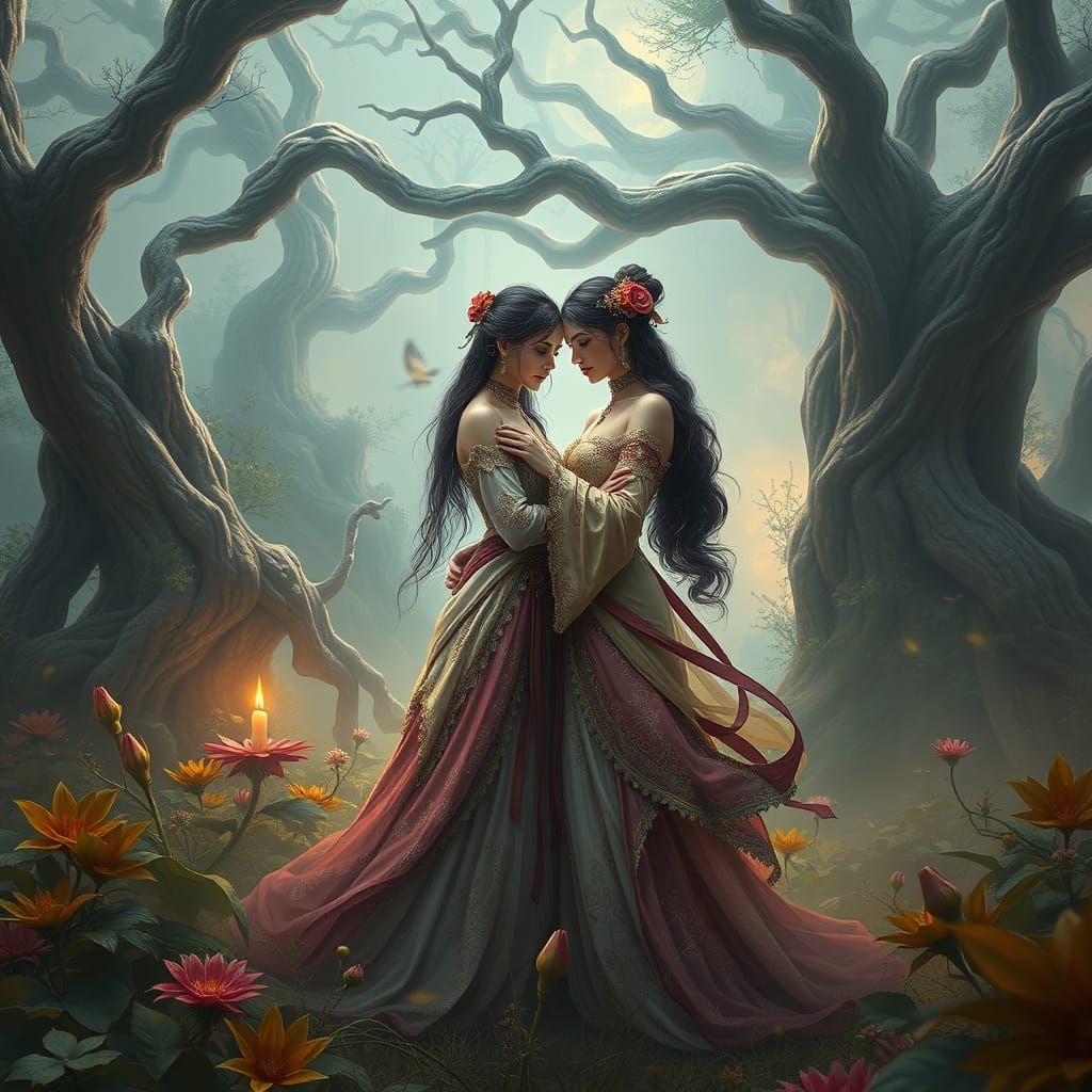 Surreal Goddesses in Dreamlike Bloom