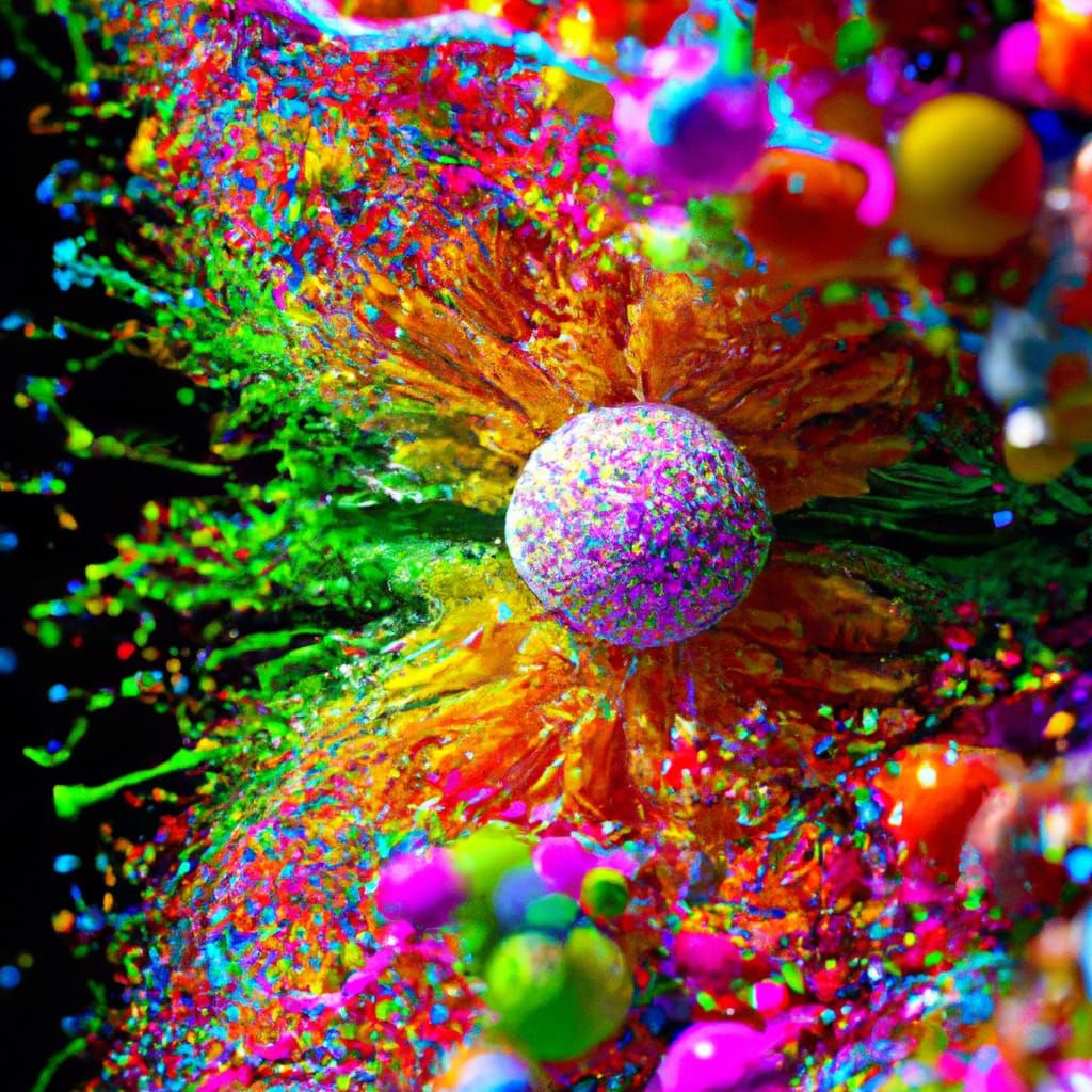 Vibrant Quantum Particulates in Volumetric 3D Rendering