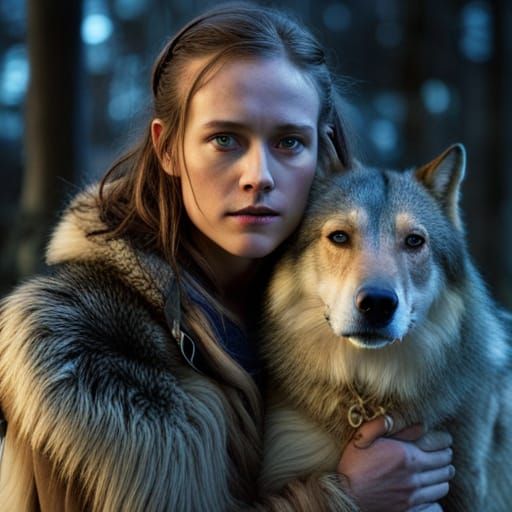 Futuristic Scene Inspired by 'Raised by Wolves' Movie