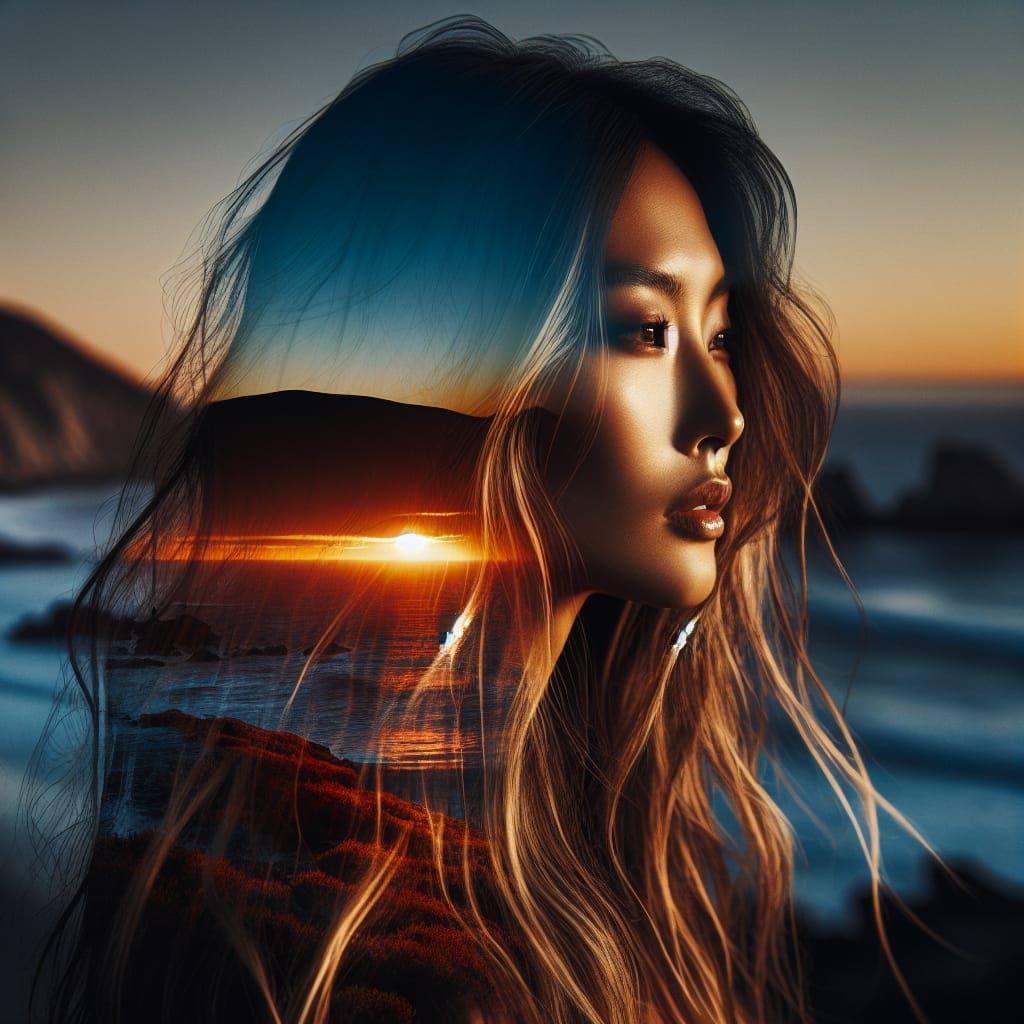 A Woman's Essence Embodied in Coastal Landscape