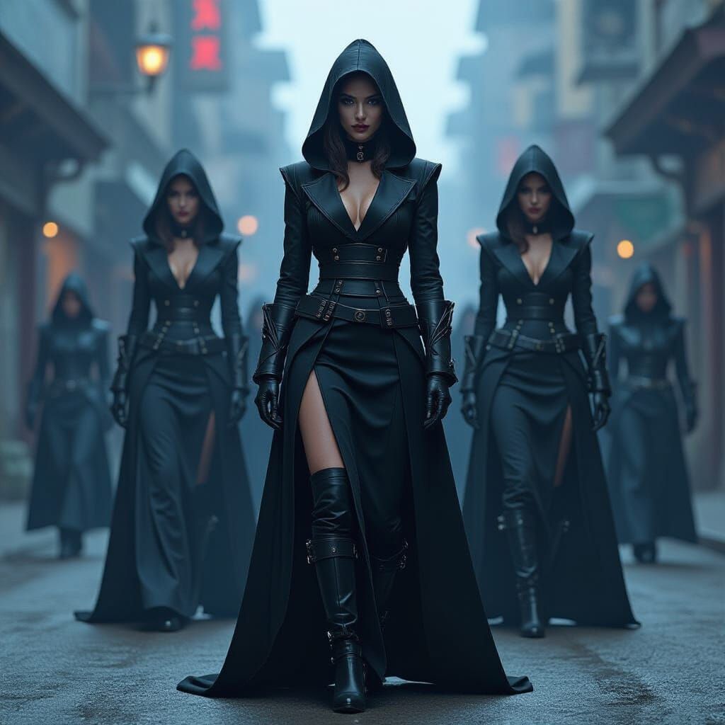 Ominous Villains in Industrial Gothic Style