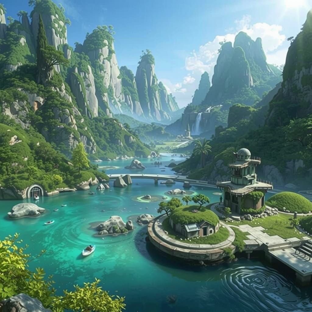 Mystical Hidden World of Neon and Sci-Fi