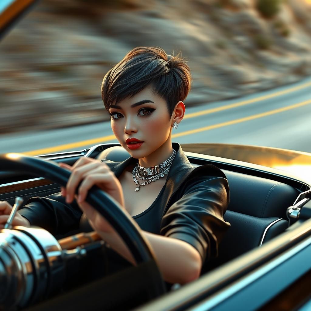 Woman Drives Restored 1968 Plymouth Fury: 3D Anime