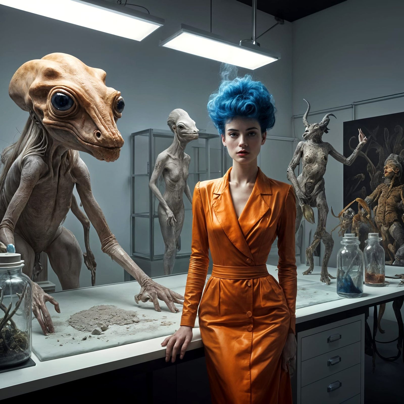 Exotic Portraits in Surreal Laboratory, Hyperrealism