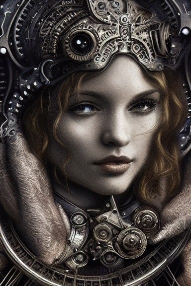 Heavenly Portrait: Epic Cosmic Digital Art