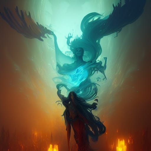 Liquified Hades: Dark Fantasy Concept Art