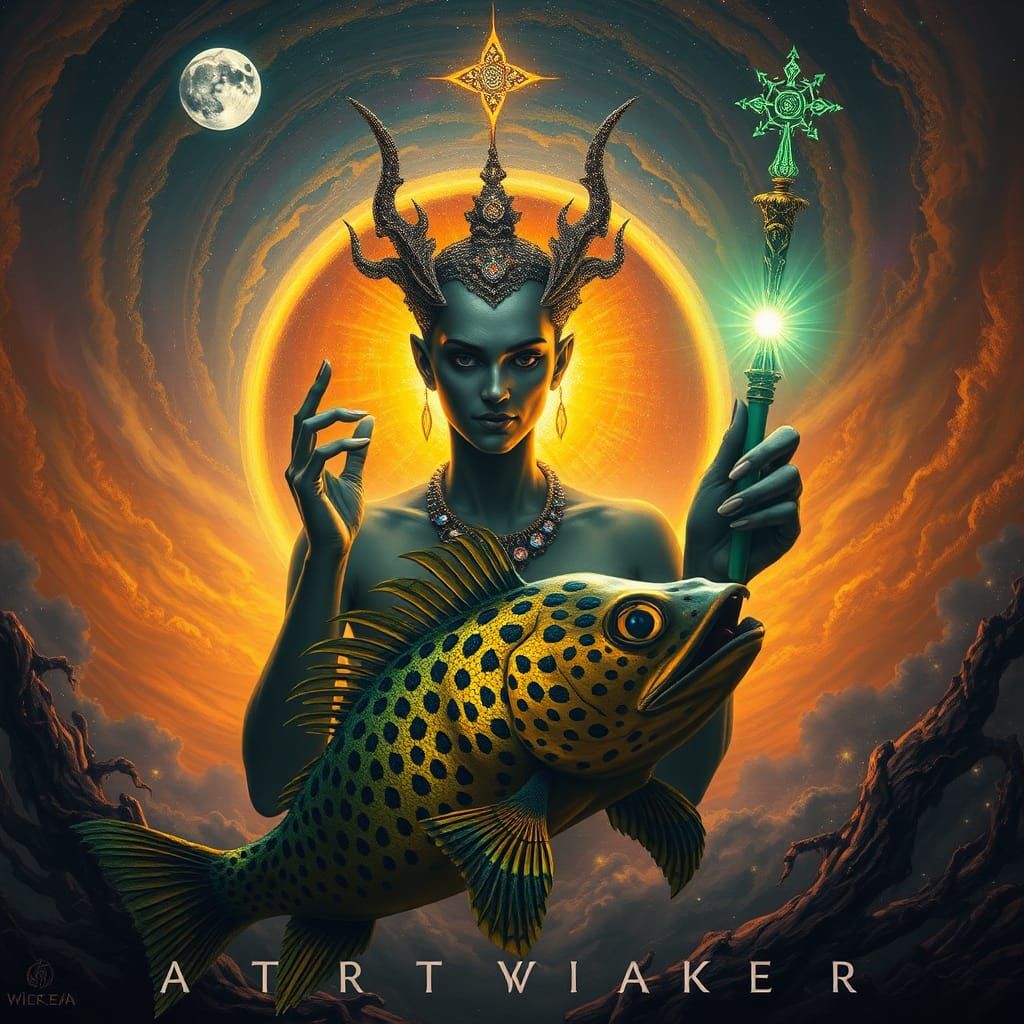 Surreal Star Grazer at Shimmering Portal