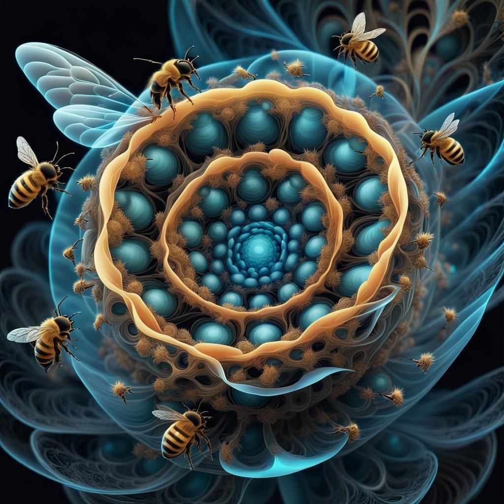 Bioluminescent Flower Nesting.