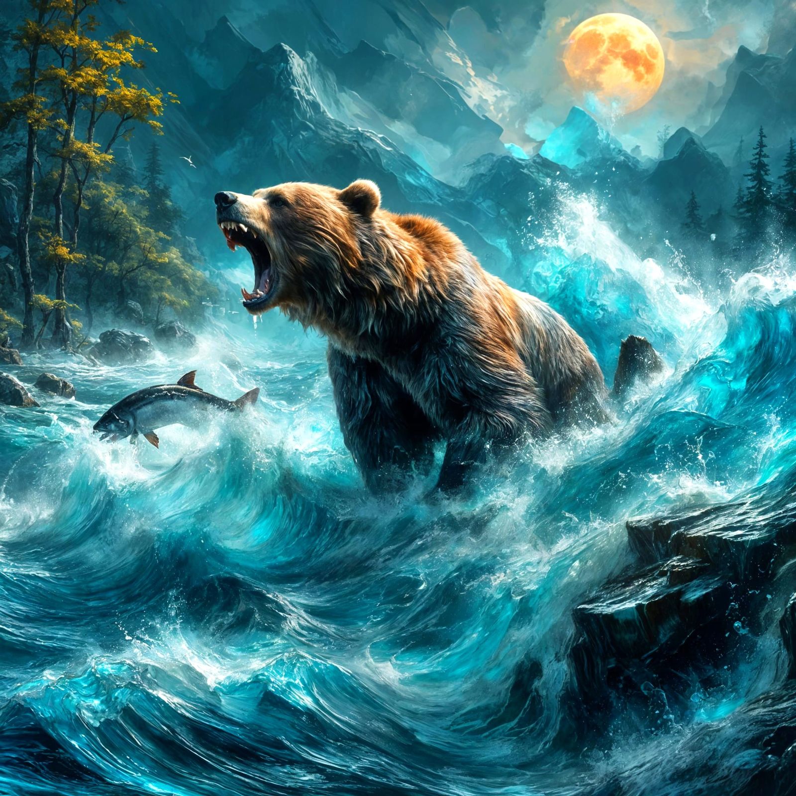 During the Salmon Run