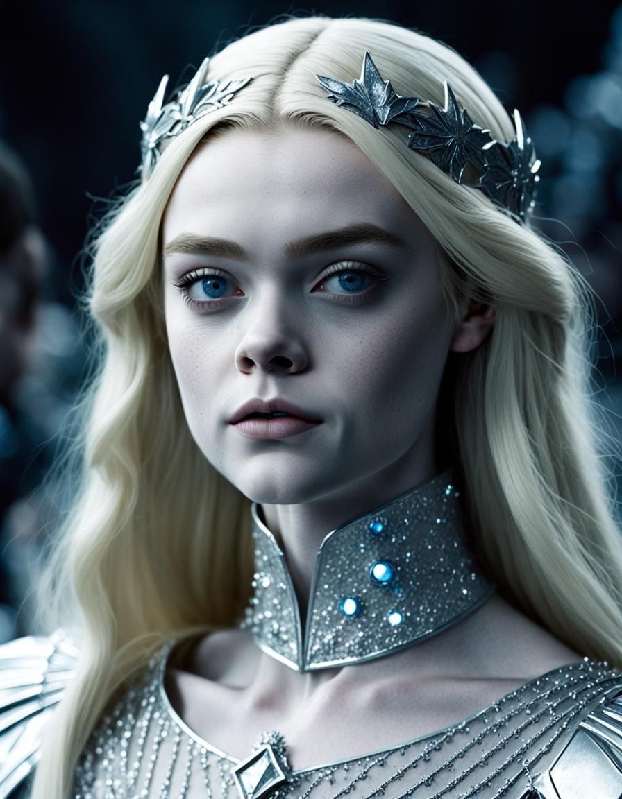 Elle Fanning as Emma Frost: Cinematic X-Men Portrait