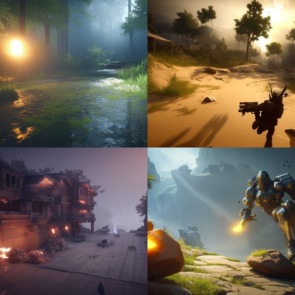 Epic 3D Videogame Graphics in 8K Resolution