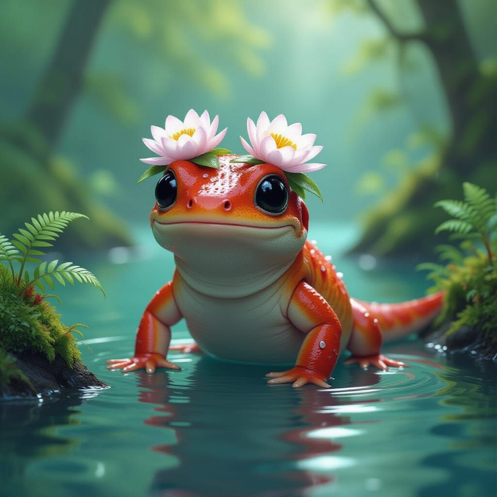 Whimsical Salamander by Crystal Lake in Fantastical Realism ...