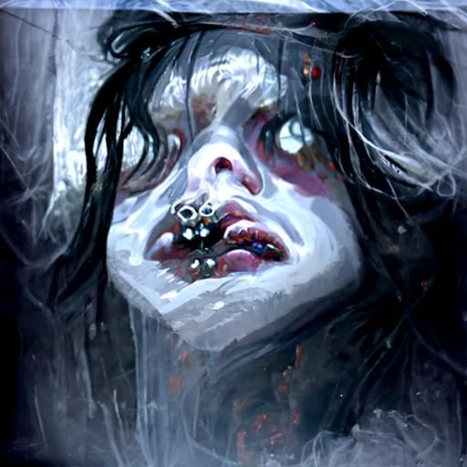 Dark Horror Image of Drug Use