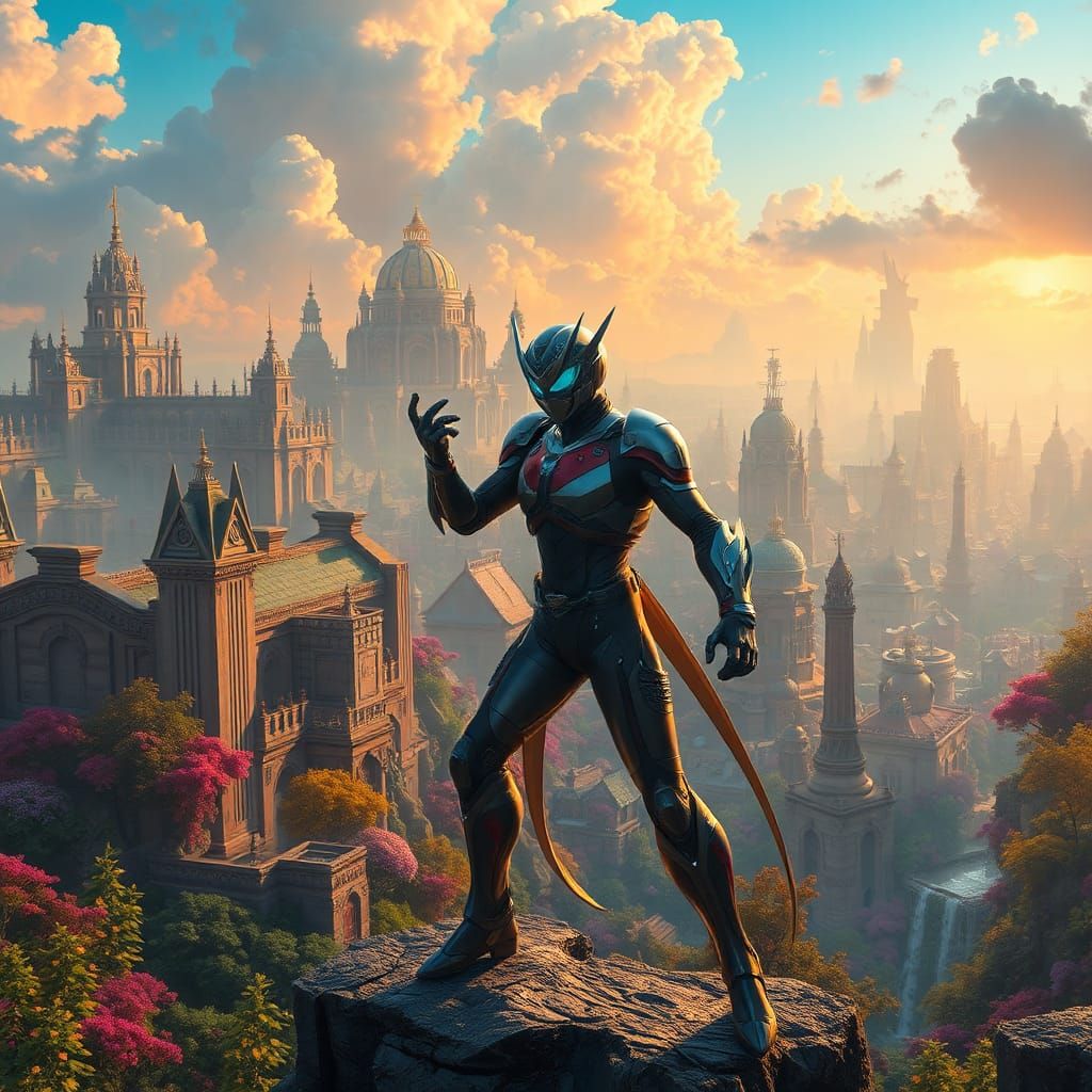 Kamen Rider Athena in Dreamlike Metropolis