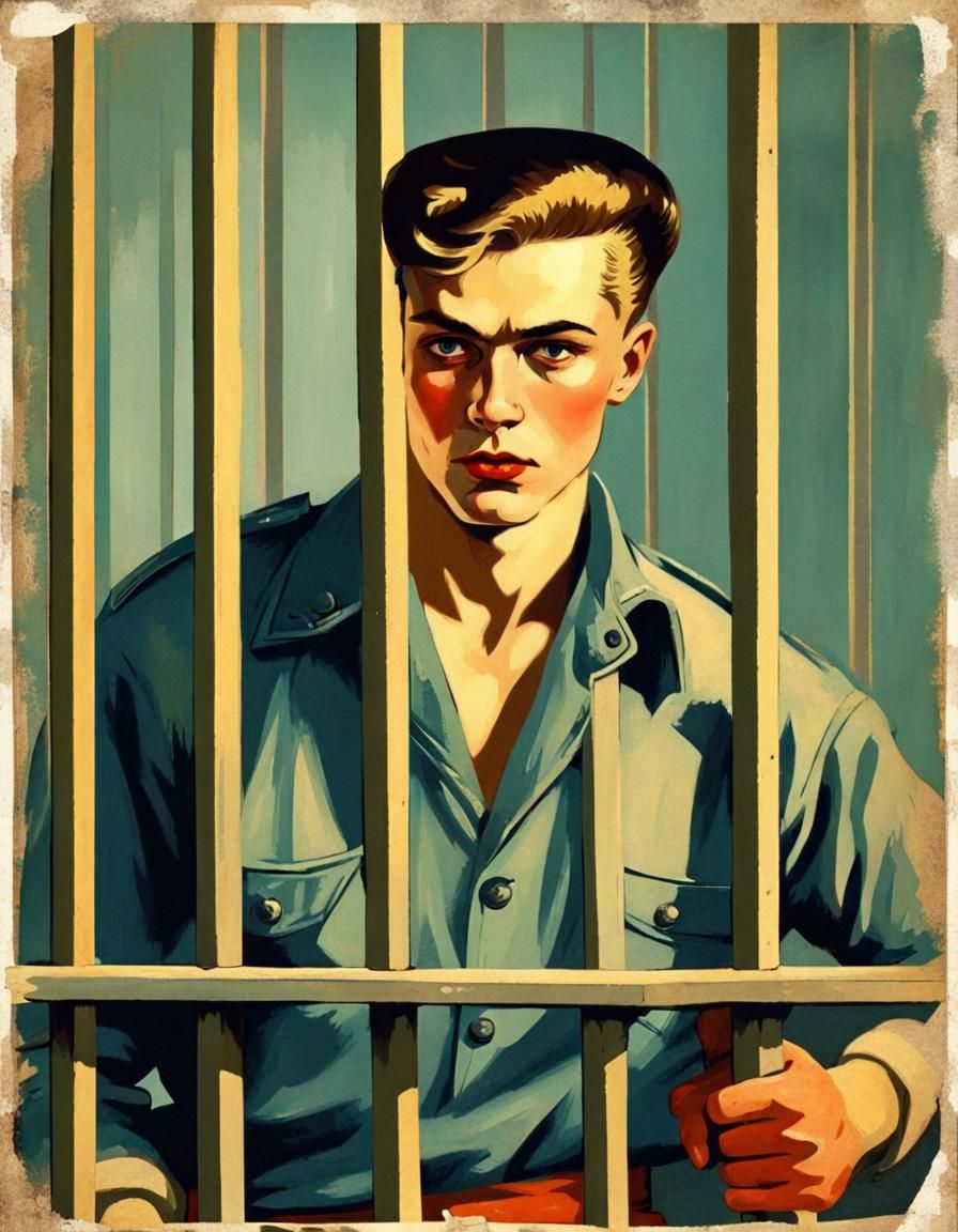 Soviet Pop Art: Charming Boy in Prison Cell
