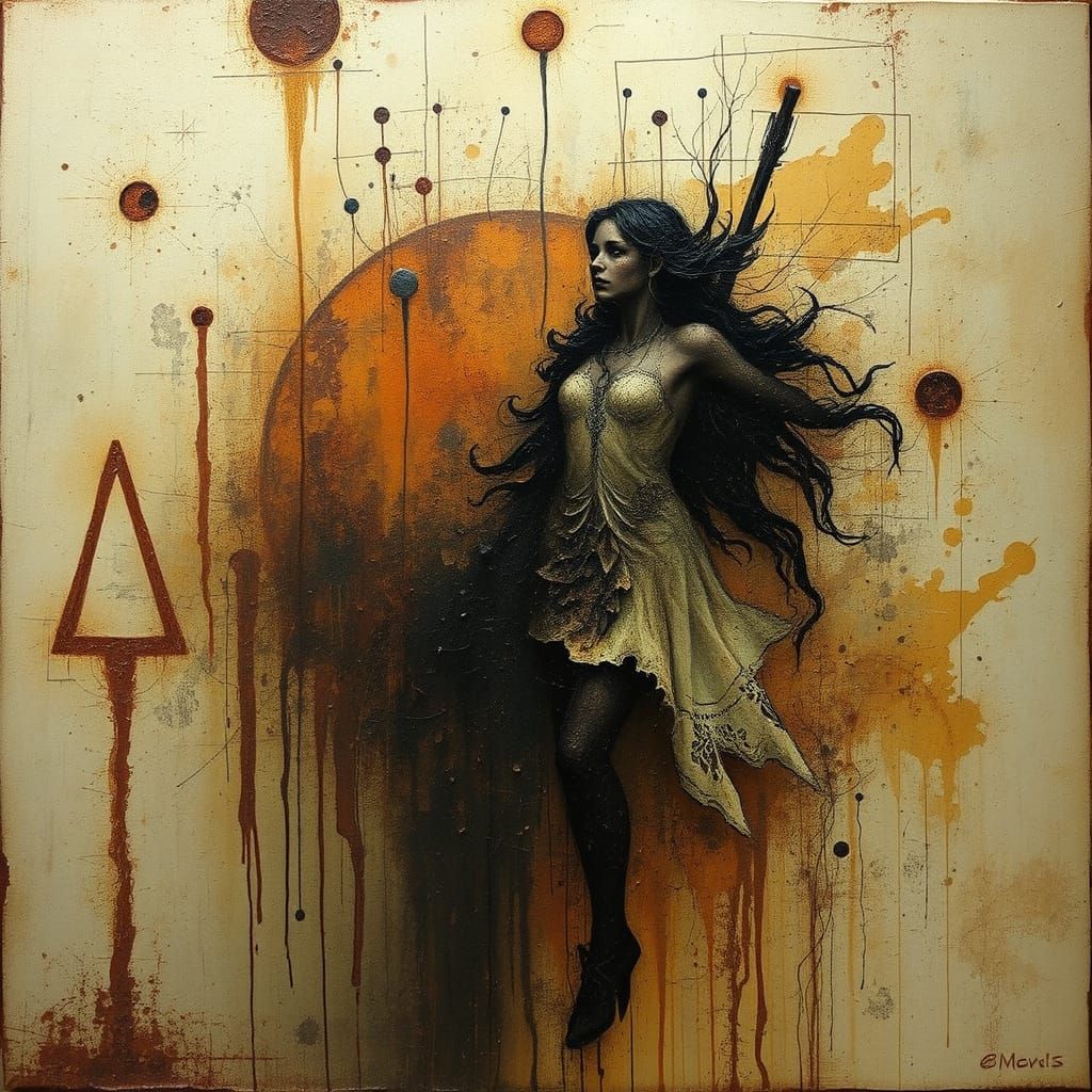 Ethereal Rust Fantasy Art, Inspired by Doré