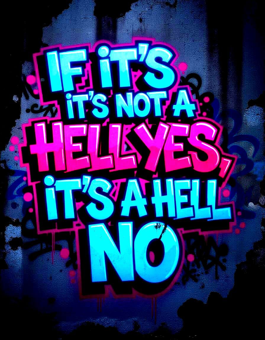 Urban Graffiti Art: Motivational Quote at Night