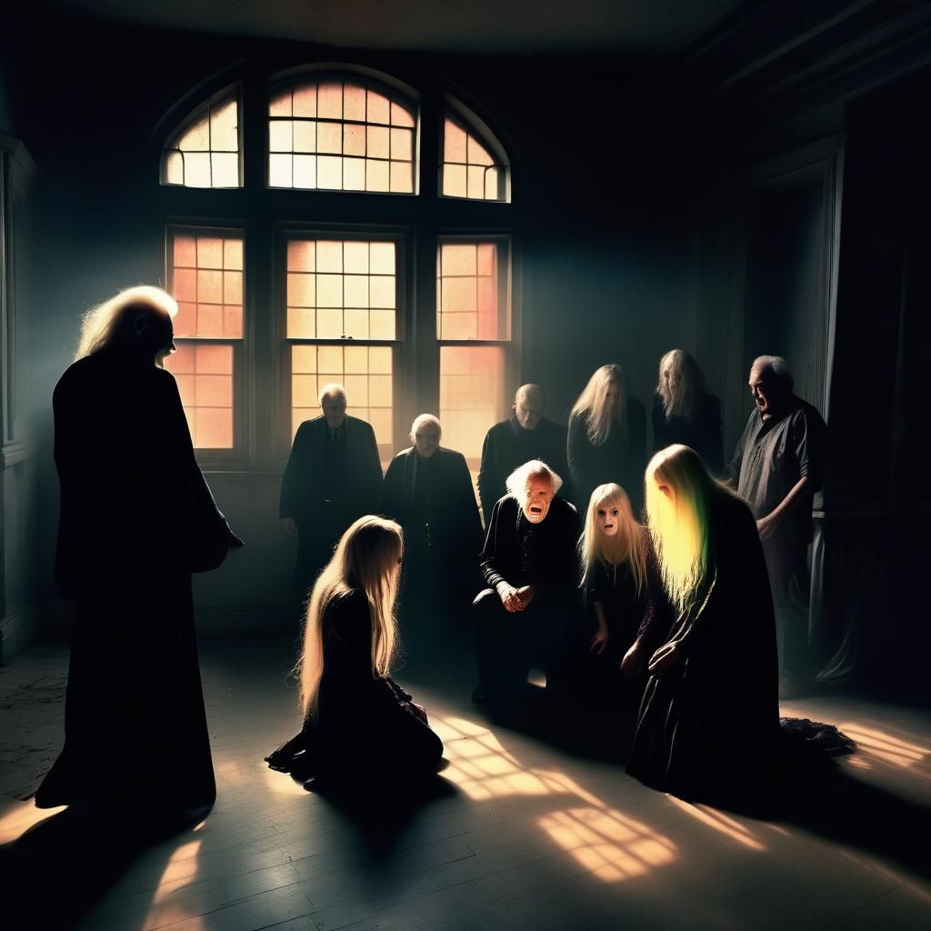 Ethereal Gathering in a Dark Room