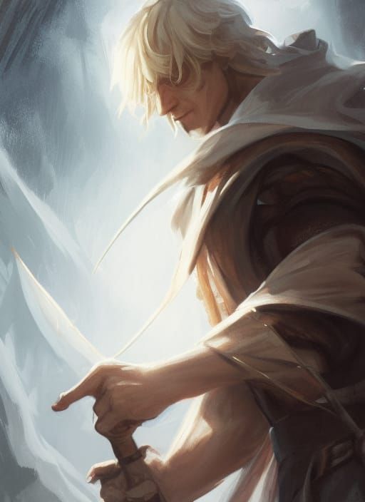 Cleric Portrait in Digital Art Style