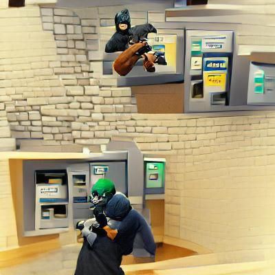 AI Generated Bank Robbery Image