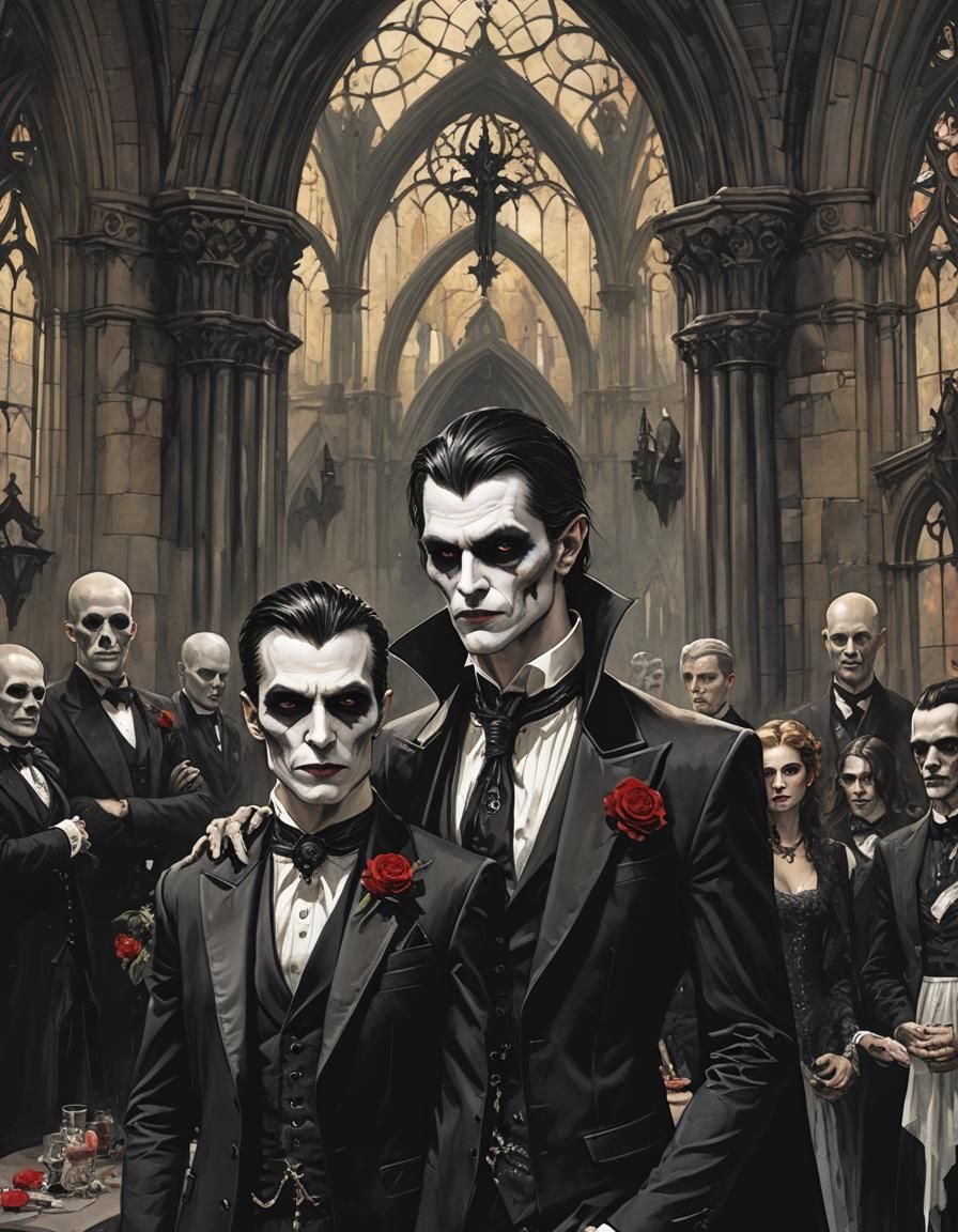 Dark Gothic Vampire Wedding in Sinister Style